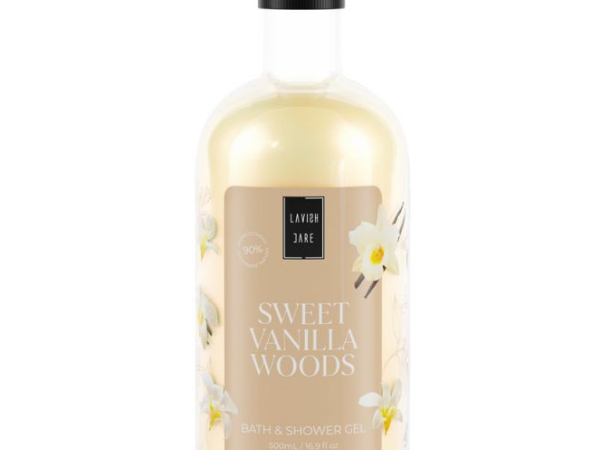 Lavish Care Bath & Shower Gel Sweet Vanilla Woods Αφρόλουτρο, 500ml