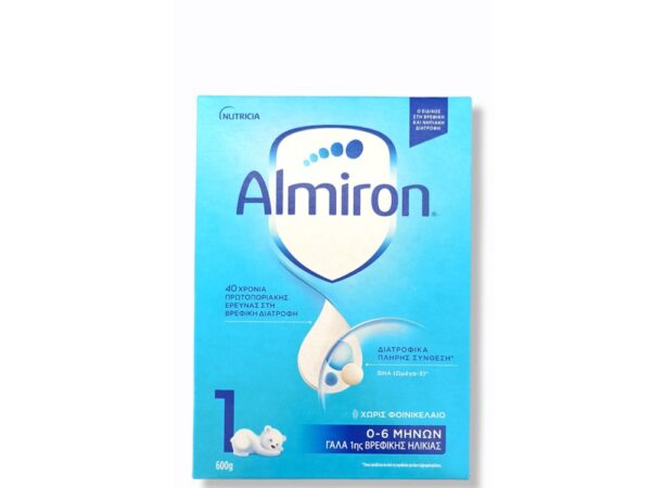 Nutricia Almiron 1 Βρεφικό Γάλα Σκόνη 0m+ 600gr