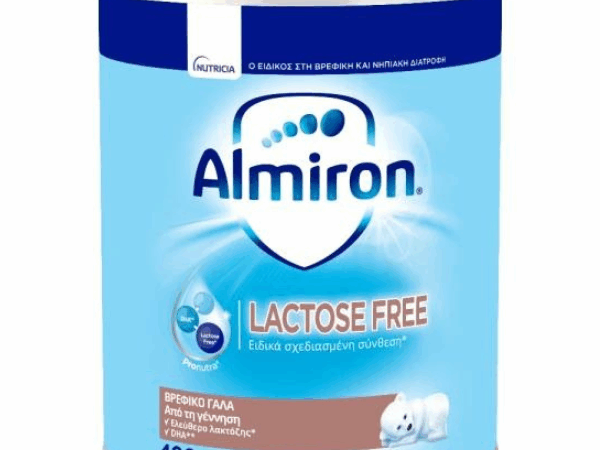 Nutricia Almiron FL Βρεφικό Γάλα Σκόνη 0m+ Χωρίς Λακτόζη 400gr