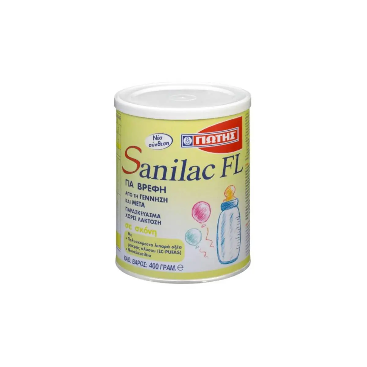 Γιώτης Sanilac FL Βρεφικό Γάλα Σκόνη 0m+ 400gr