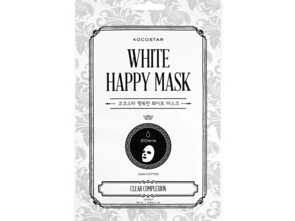 Kocostar White Happy Mask Μάσκα Προσώπου με Νιασιναμίδη, 1τεμ