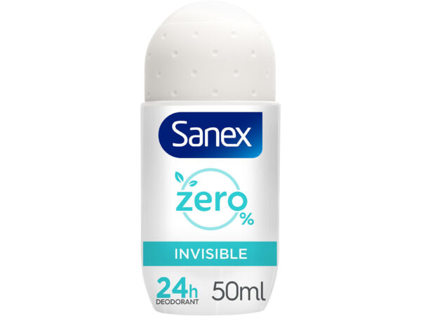 Sanex Zero Invisible Αποσμητικό Roll On 24h Χωρίς Αλουμίνιο 50ml