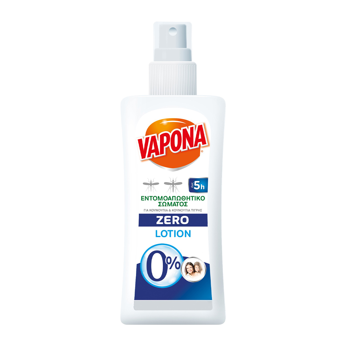 Vapona Zero Αντικουνουπική Lotion Σώματος Σε Σπρέυ 100 ml