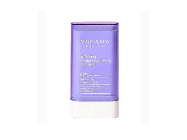 Mary & May Peptide Bakuchiol Sun Αντηλιακό Stick Προσώπου Αντιγηραντικό SPF50 18gr