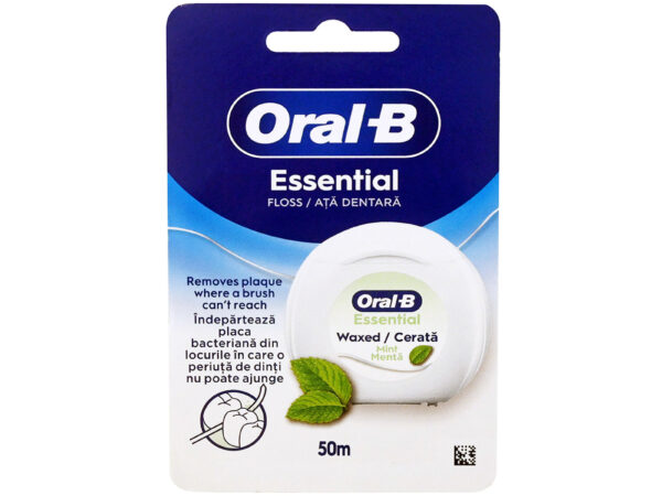 Oral-B Essential Floss Κερωμένο Οδοντικό Νήμα με Γεύση 50m