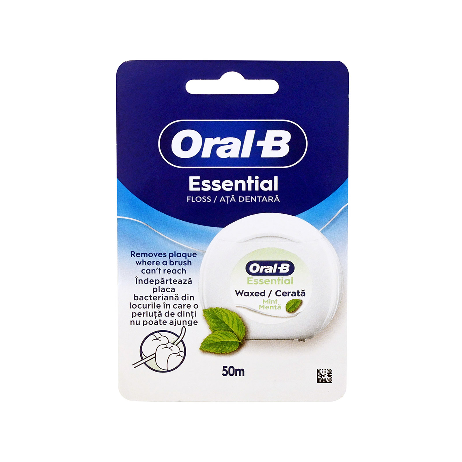 Oral-B Essential Floss Κερωμένο Οδοντικό Νήμα με Γεύση 50m