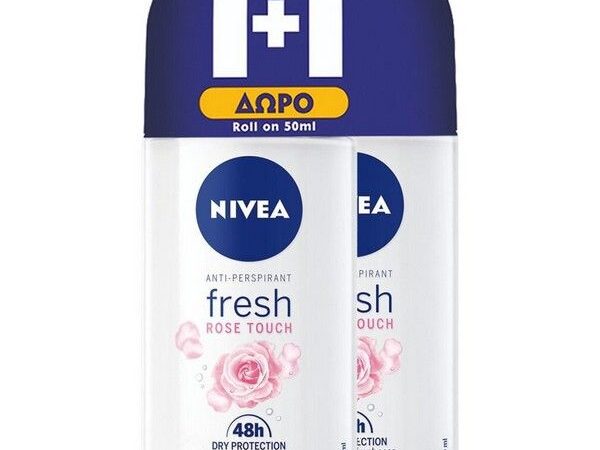 Nivea Fresh Rose Touch Women  Roll On 72h 2x50ml