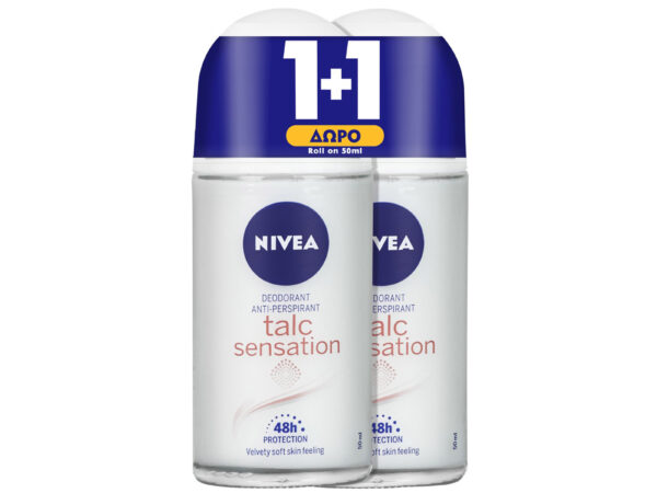 Nivea Soft Touch Women Roll On 48h 2x50ml
