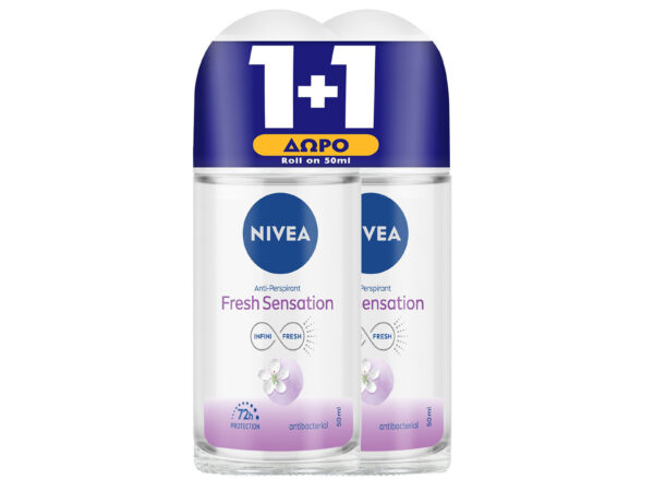 Nivea Fresh Sensation Women Roll On 72h 2x50ml
