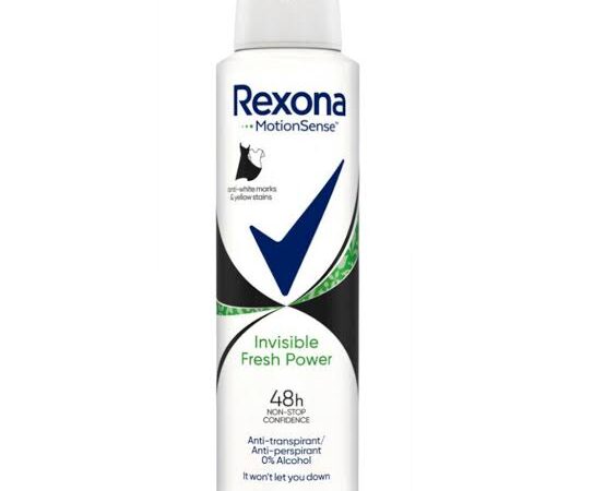 Rexona Spray Invisible Black &White  Fresh Power 150ml